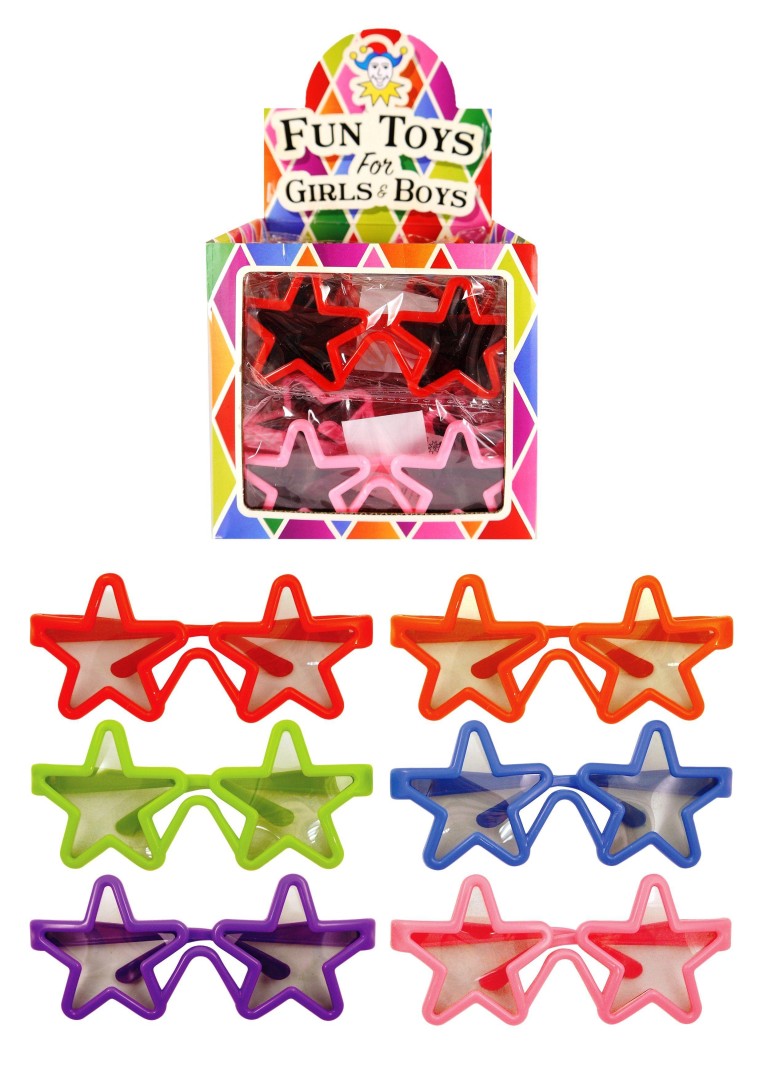 Children's Star Shaped Glasses - Assortment 3years +