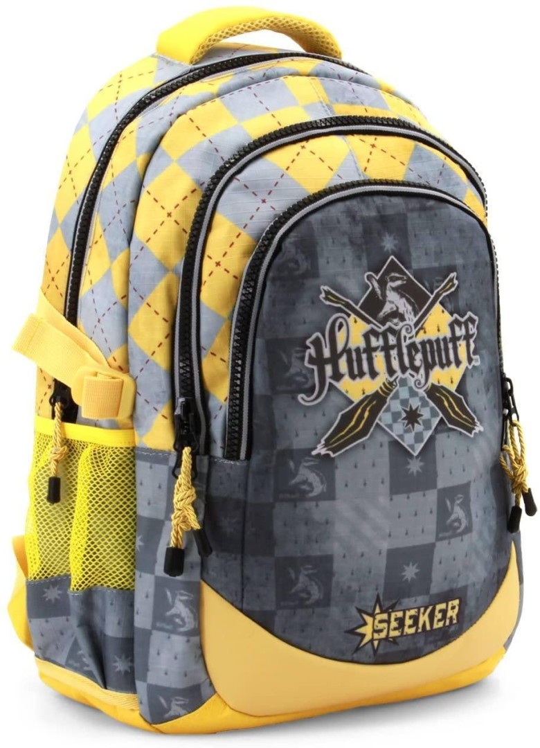 Harry Potter Quidditch Hufflepuff Backpack 44cm Plus USB Port 11years +