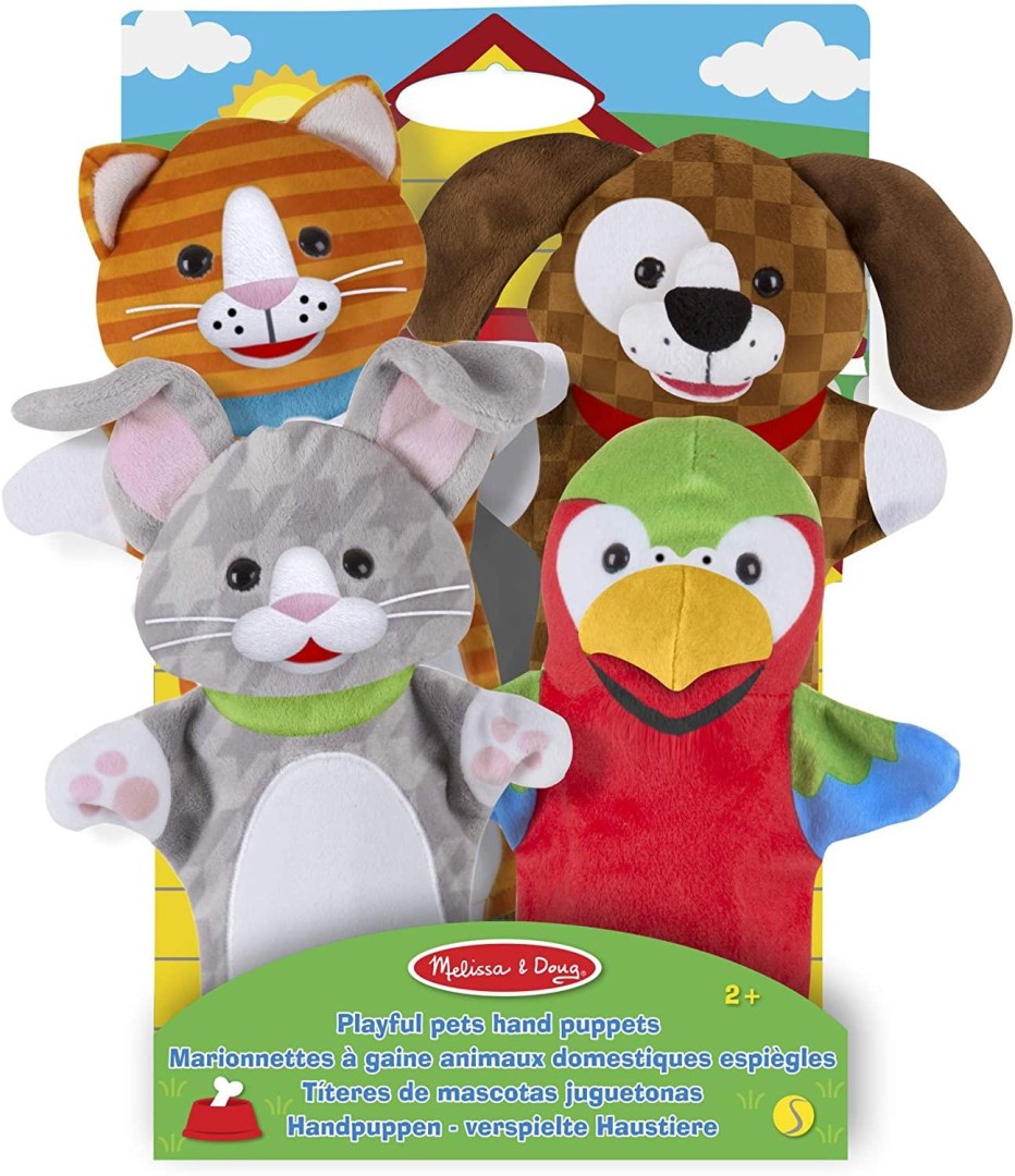 Melissa & Doug Playful Pets Hand Puppets 18months +
