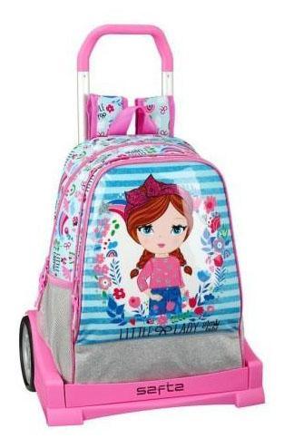 SAFTA Glowlab Trolley Bag 8years +