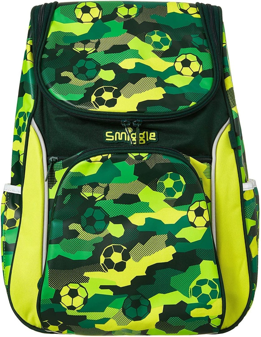 SMIGGLE Seek Reflective Access School Backpack 45cm - Green 11years +