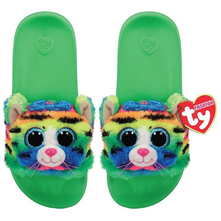 Ty Fashion Slide Slippers Tigerly Cat - Size 36-38 3years +