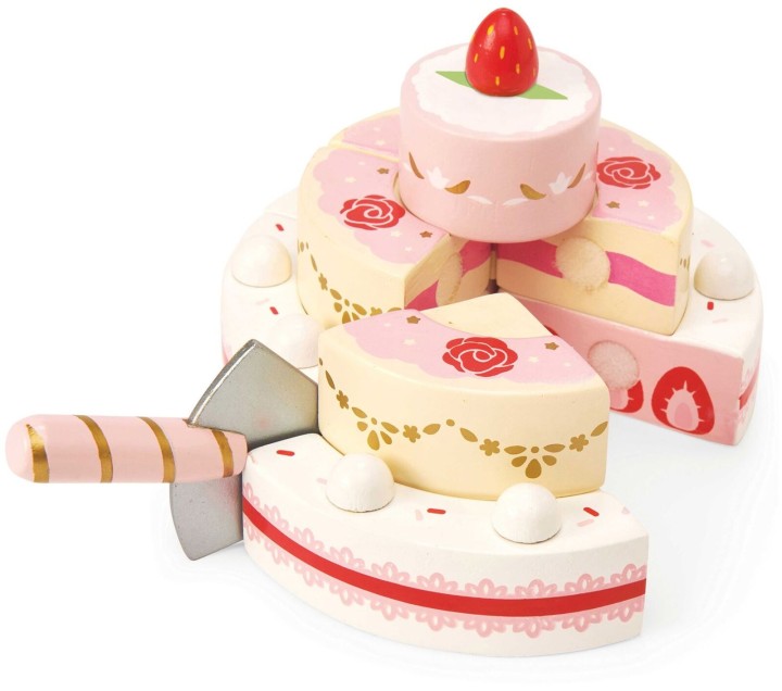 Le Toy Van Carlo's Wooden Strawberry Wedding Cake 18months +