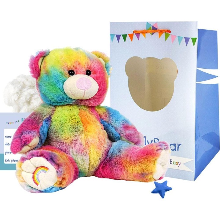 Be My Bear Rainbow Bear 40cm Soft Toy 11years +