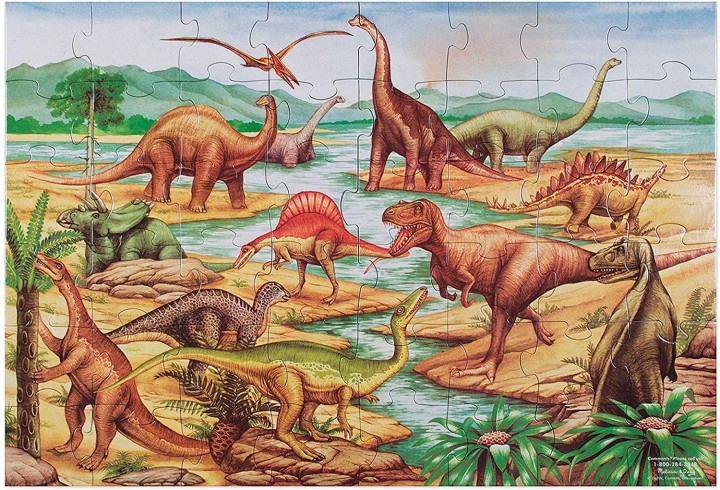 Melissa & Doug 10421 Dinosaurs Floor Puzzle, 48 Pieces 3years +