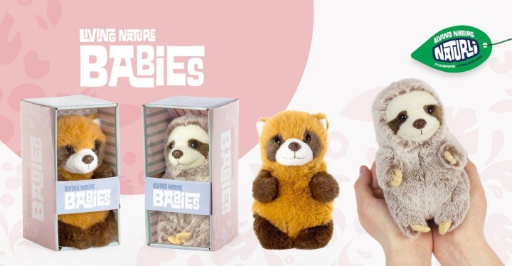 LIVING NATURE AN571 Babies Sloth Soft Toy 0 - 18 Months