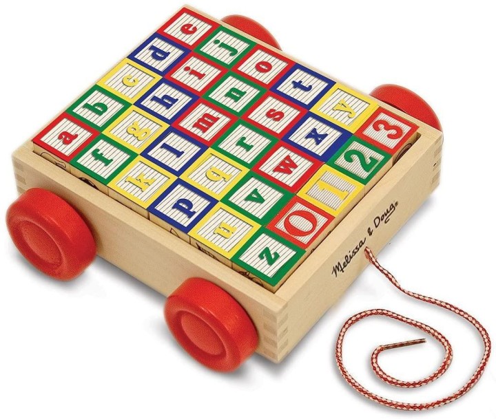 Melissa & Doug 11169 Classic ABC Block Cart 3years +