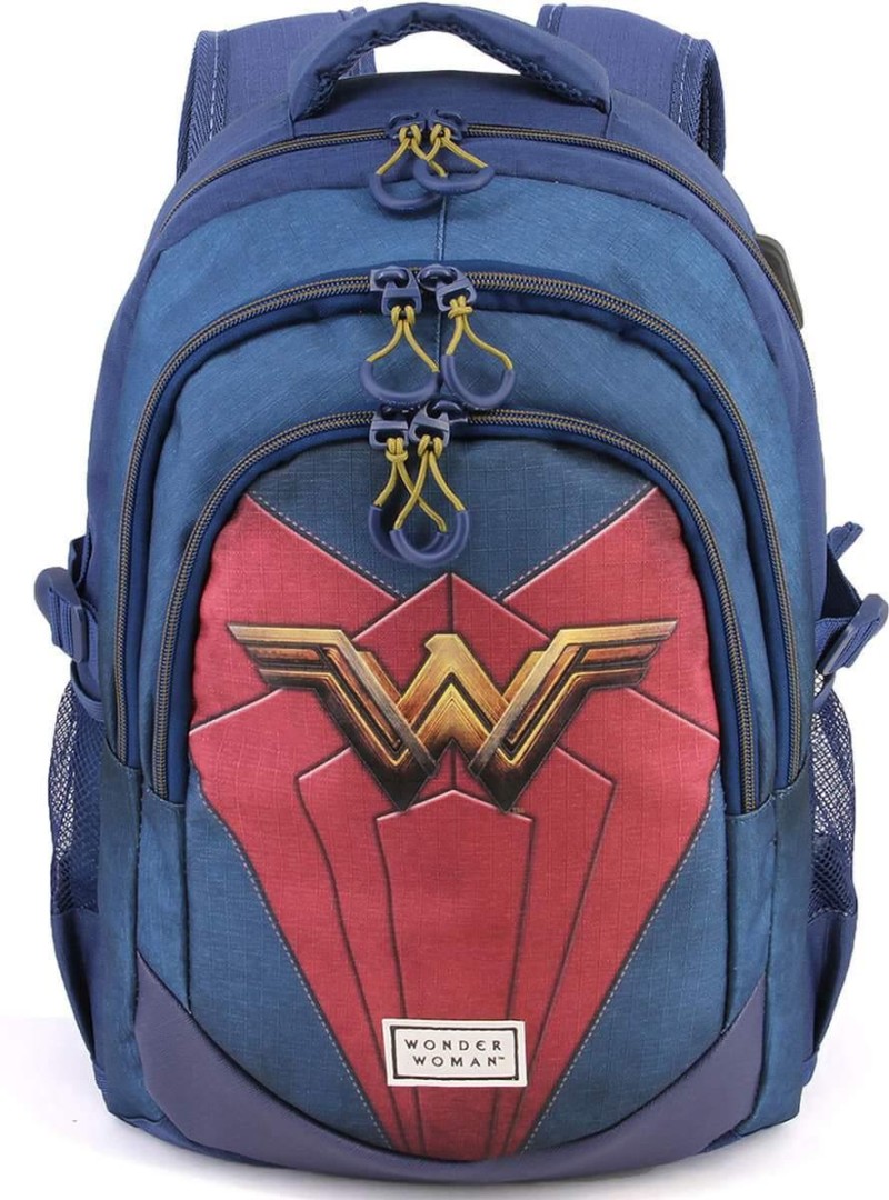 DC Comics Wonder Woman Backpack with USB Port 44cm 11years +