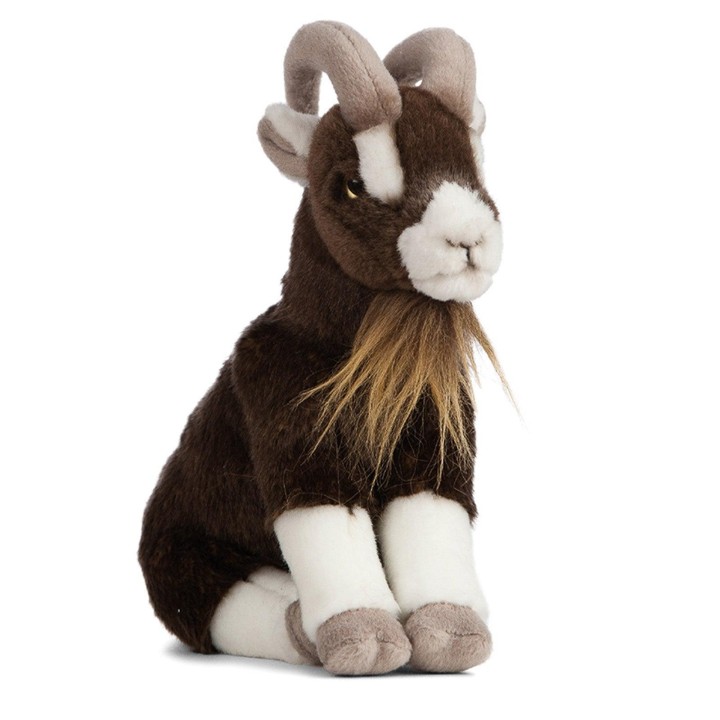 LIVING NATURE Brown Goat Sitting 20cm Soft Toy 0 - 18 Months