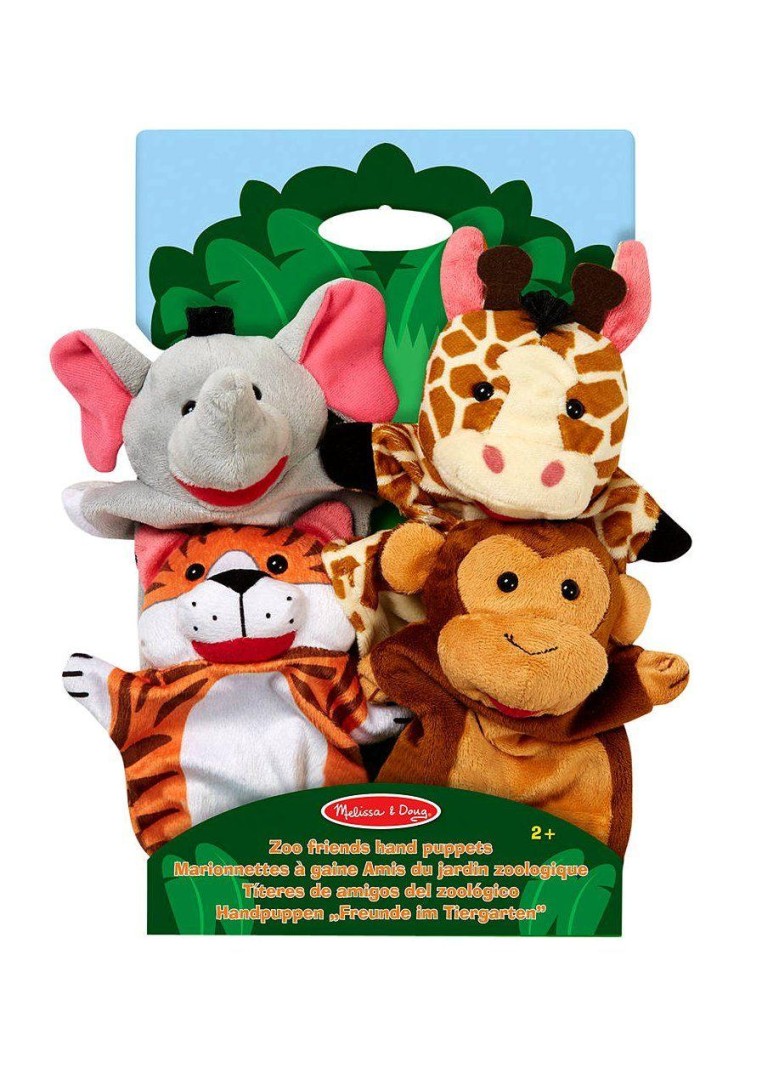 Melissa & Doug 19081 Zoo Friends Hand Puppets (set of 4) 3years +
