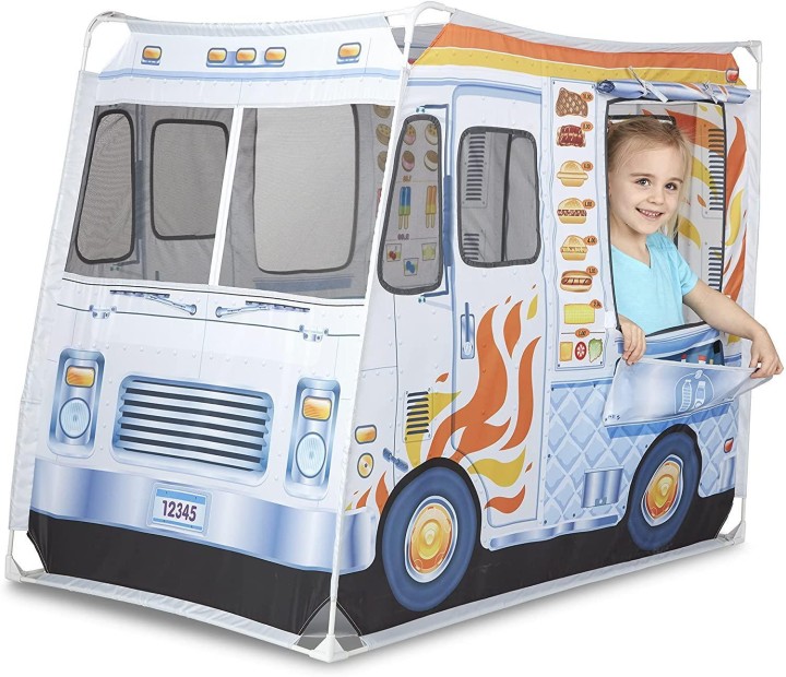 Melissa & Doug Food Truck Fabric Play Tent Playhouse 3years +