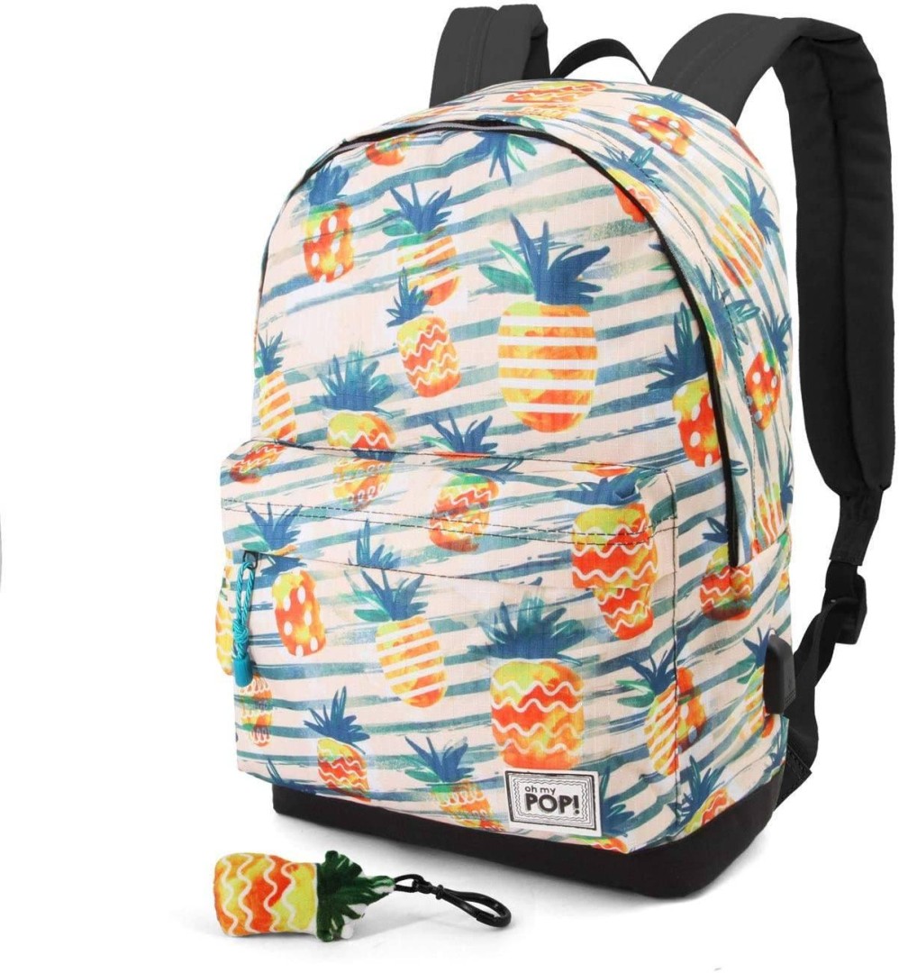 Oh My Pop Ananas-HS Backpack School Daypack, 42 cm 11years +