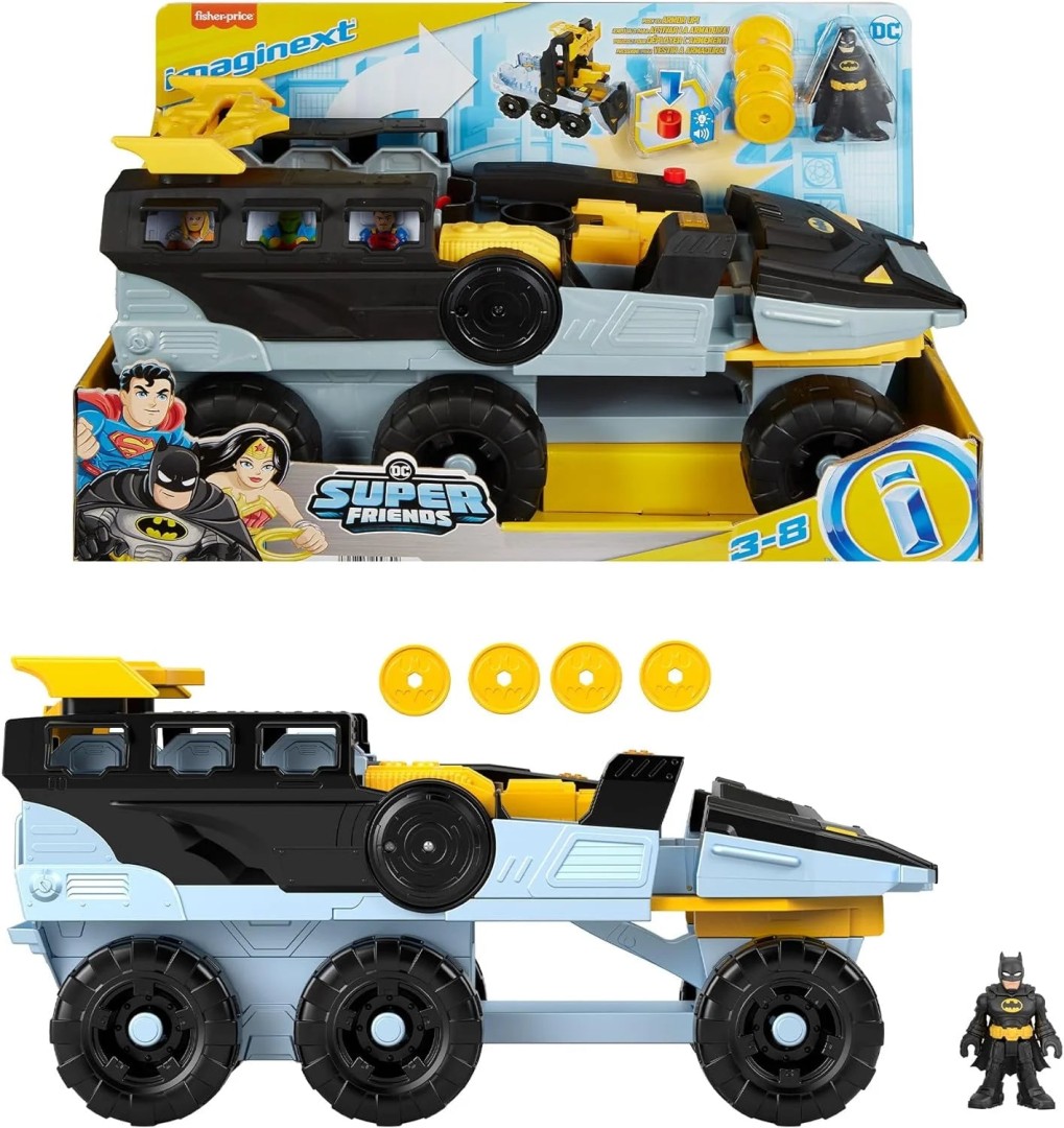 Imaginext DC Super Friends Transforming Bat-Tank 3years +