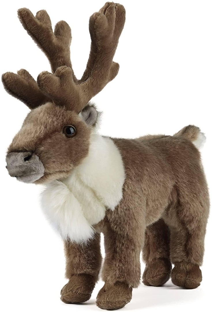 LIVING NATURE Standing Reindeer 23cm Soft Toy 0 - 18 Months