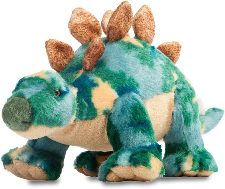 AURORA 32120 Stegosaurus Dinosaur, 13-Inch Soft Toy, Green 0 - 18 Months