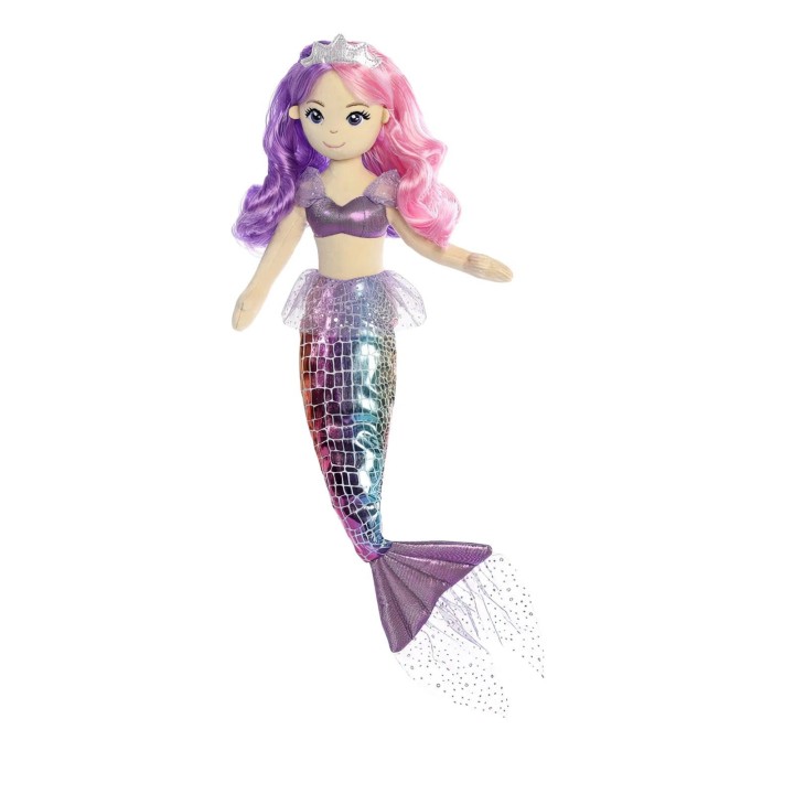 AURORA Sea Sparkles Pastel Sea Iris Mermaid 46cm Soft Toy 3years +