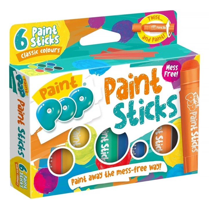 Paint Pop Paint Sticks For Kids - 6 Pack 11years +