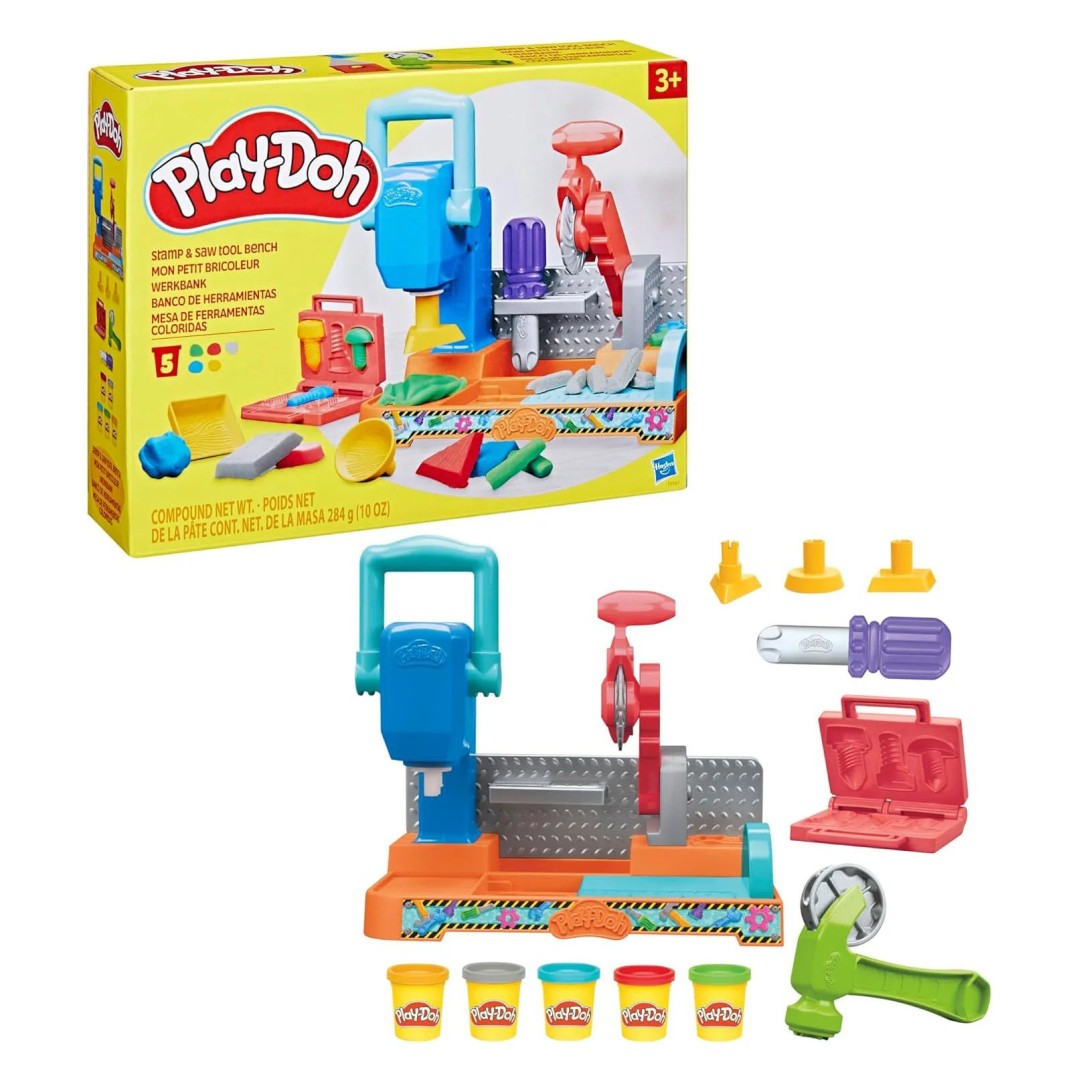 Play-Doh Stamp & Saw Tool Bench Playset 3years +