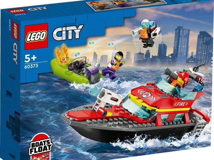 LEGO CITY 60373 Fire Rescue Boat 5 Years +