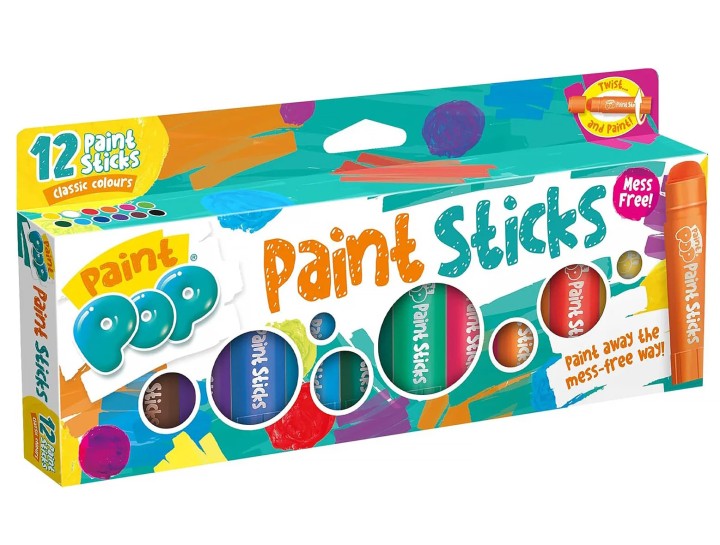 Paint Pop Paint Sticks For Kids - 12 Pack 11years +