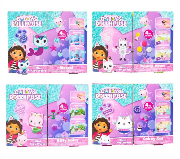 Gabby's Dollhouse Mini Clay World 4 - Assorted 5years+ - Doll Figurine