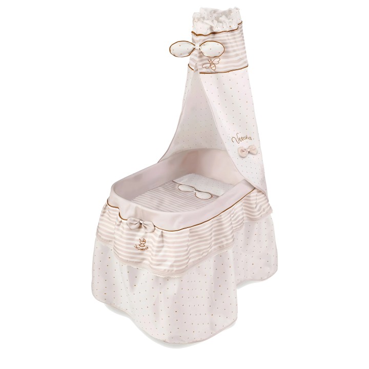 De Cuevas Dolls Moses Basket with Canopy 3years +