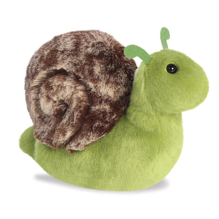AURORA Mini Flopsies Slow Snail 20cm Soft Toy 0 - 18 Months
