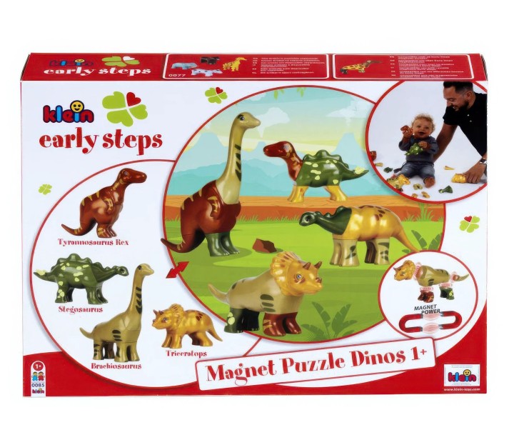 Theo Klein Early Steps - Magnet-Dino-Puzzle 4 Dinos 0 - 18 Months