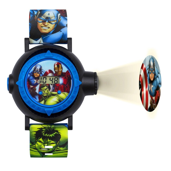 Marvel Avengers Digital Projection Multicoloured Strap Watch 5years +