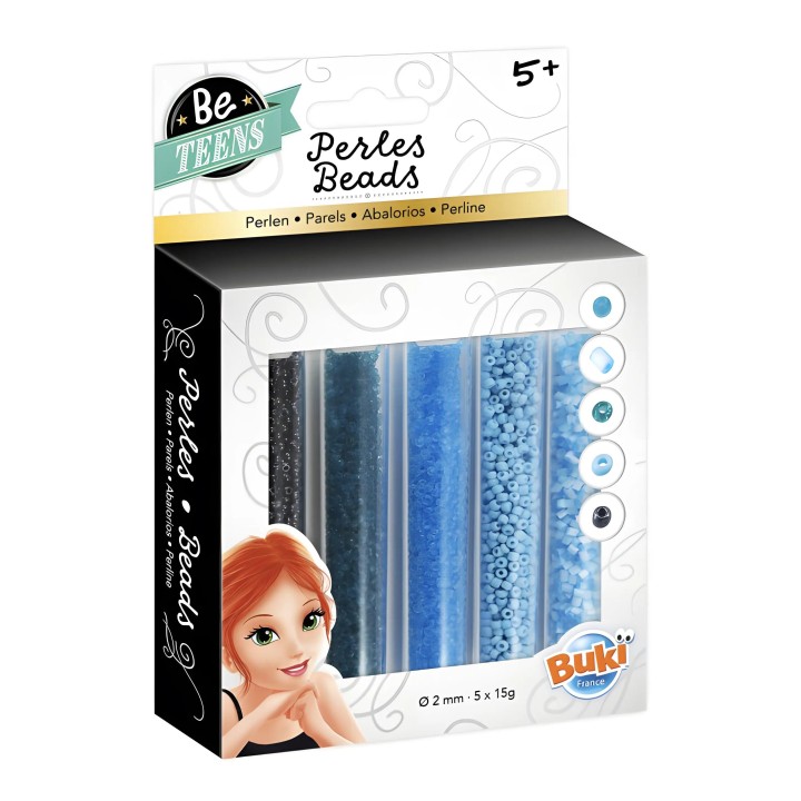 BUKI France Be Teens Perles Tubes - Various Colours 5 Years +
