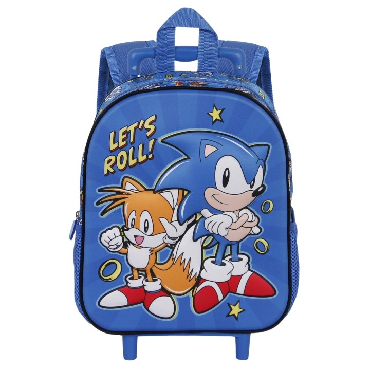 SONIC Lets Roll-Small 3D Backpack 3years +
