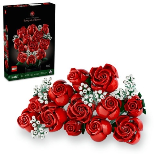 LEGO ICONS 10328 Bouquet of Roses Flowers Set for Adults 16 Years+
