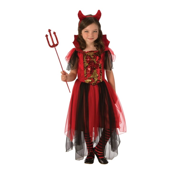 Colour Magic Halloween Devil Dress 10 - 13 years