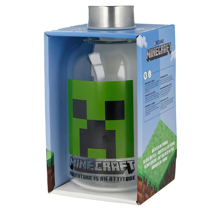 Minecraft Glass Bottle 620ml 3years +