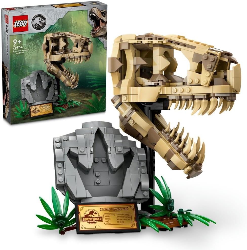 LEGO JURASSIC WORLD 76964 Dinosaur Fossils T Rex Skull 11years +