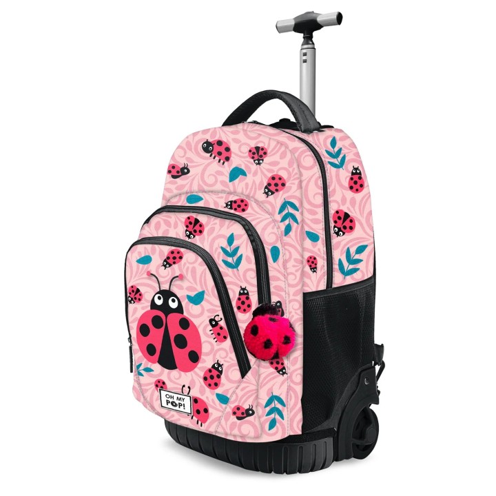 Oh My Pop! Rose GTS FAN Rolling Backpack Ladybug 3years +
