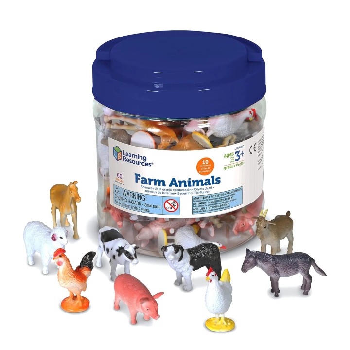Learning Resources Farm Animal Counters (Set of 60) 3years +