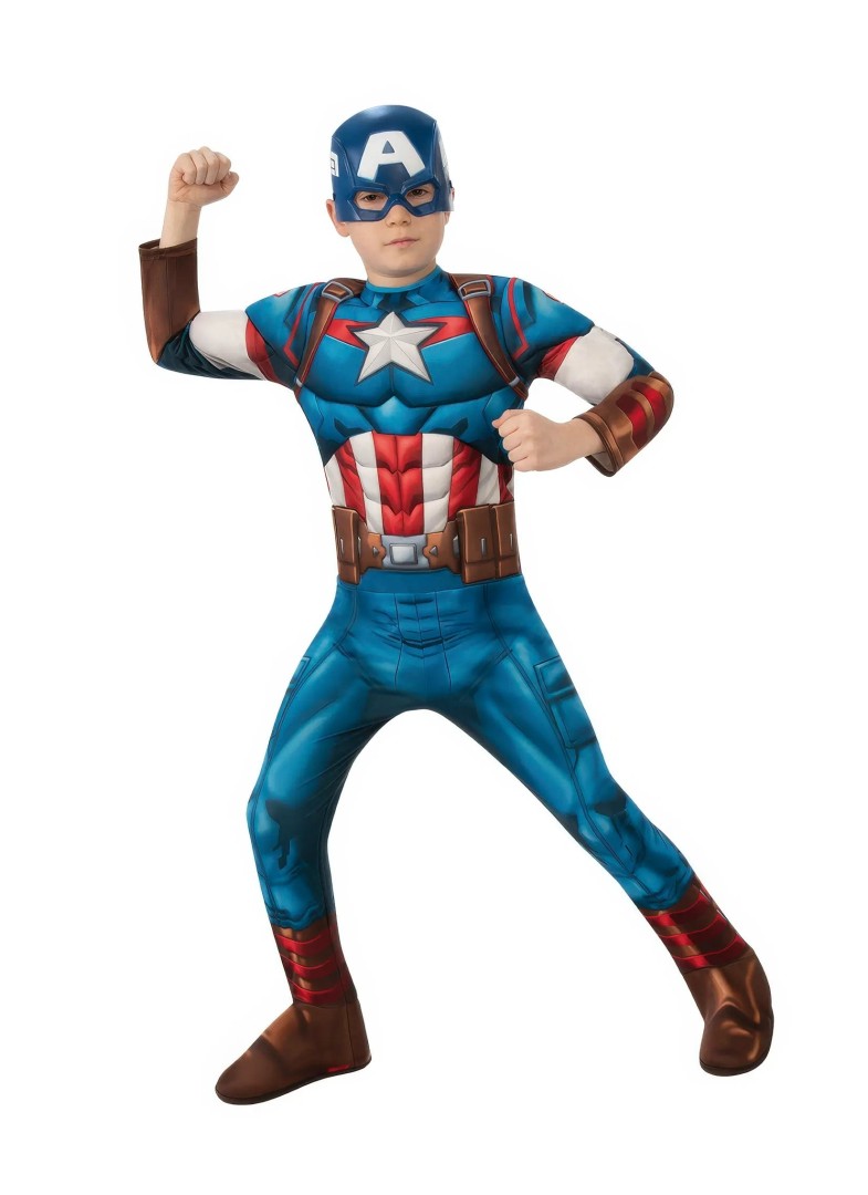 CAPTAIN AMERICA Classic Costume Medium 7 - 8 years