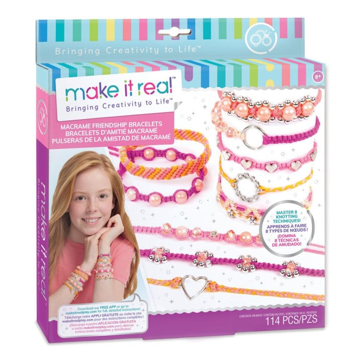 Make it Real Macrame Friendship Bracelets Kit 11years +