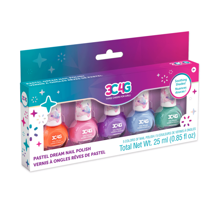 Make it Real 3C4G Pastel Dreams Nail Polish 5pk 11years +