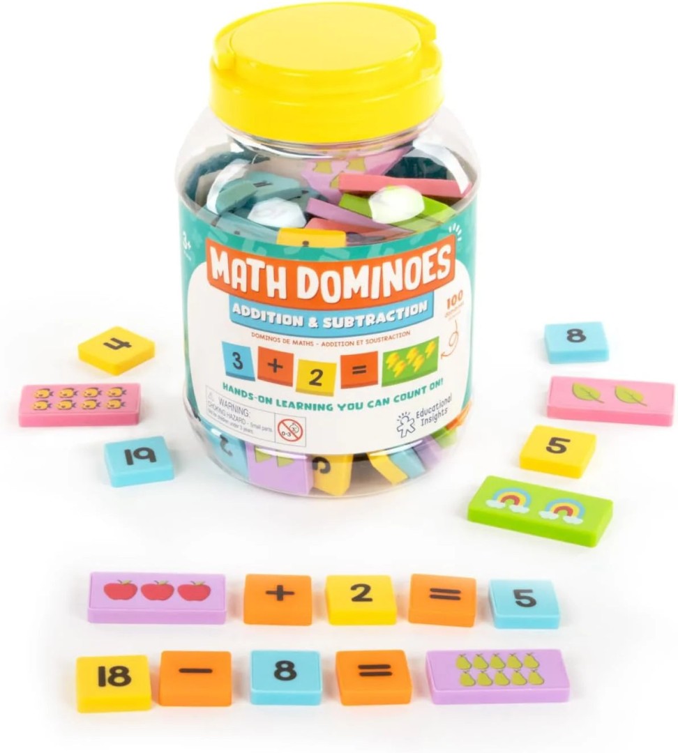 Educational Insights Math Dominoes Addition & Subtract 3years +
