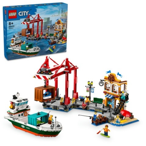 LEGO 60422 City Seaside Harbor with Cargo Ship 8years +