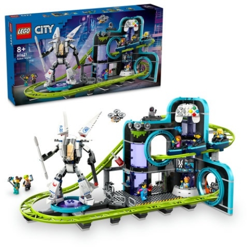 LEGO 60421 City Robot World Roller-Coaster Park 8years +