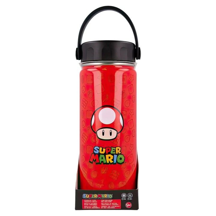 Nintendo Super Mario Bros Stainless Steel Bottle 530ml 3years +