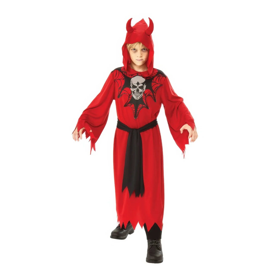 DEVIL SKELETON Halloween Costume Large 8 - 10 years