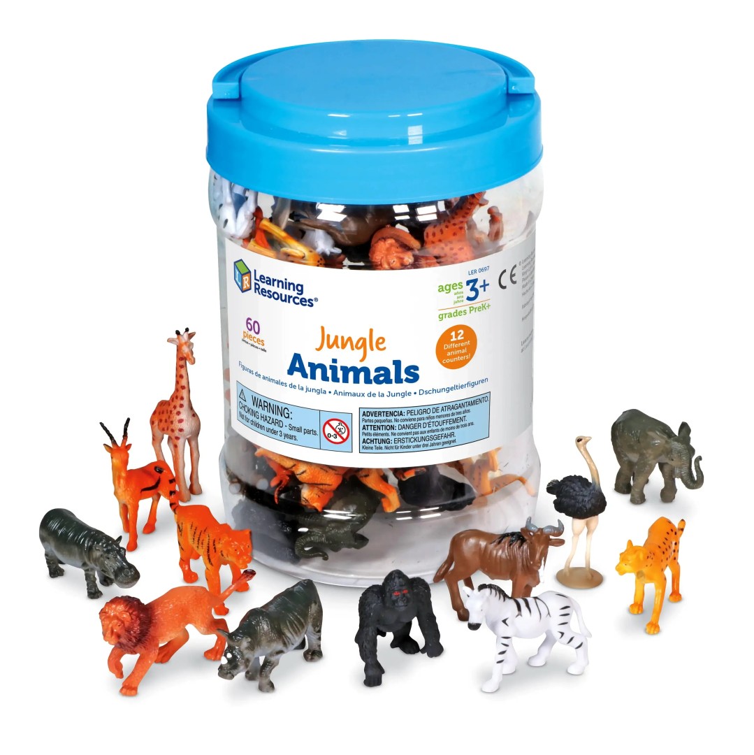 Learning Resources Jungle Animal Counters (Set of 60) 3years +