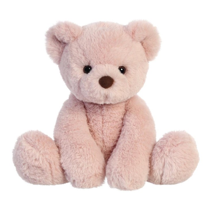 AURORA Avery Bear Dusty Pink 28cm Soft Toy 0 - 18 Months