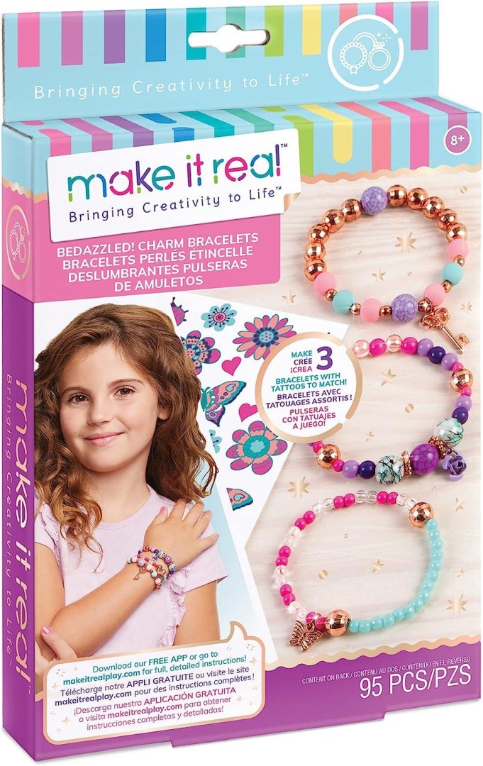 Make it Real Bedazzled! Charm Bracelets  Blooming Creativity 11years +