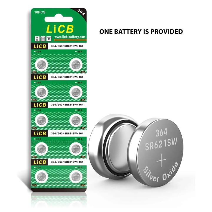 LiCB SR621SW AG1 364 363 LR621 1.55V Button Cell Watch Battery