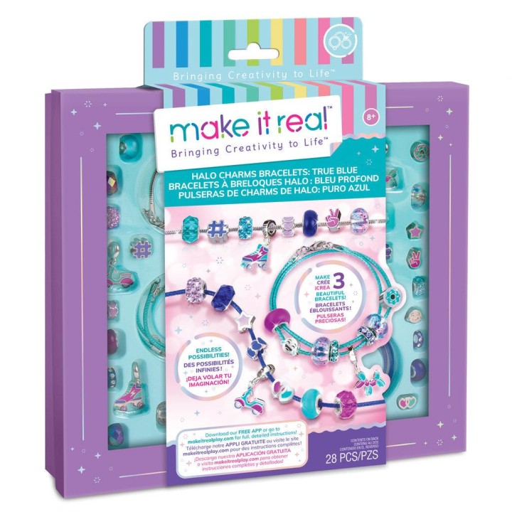 Make it Real Halo Charms Bracelets True Blue 11years +